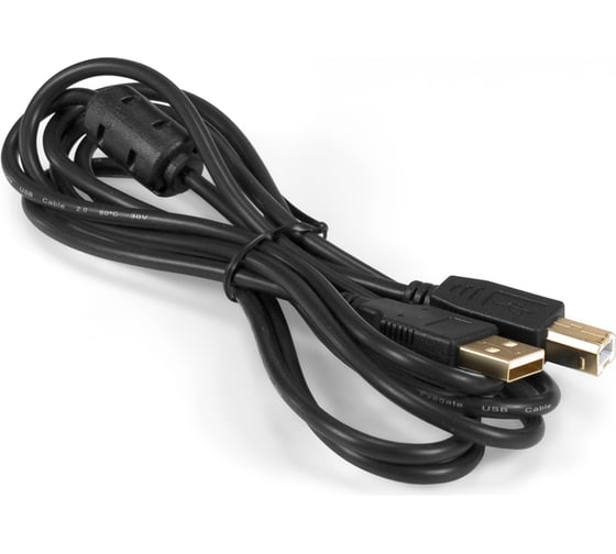 Кабель ExeGate USB 2.0 EX-CCF-USB2-AMBM-2.0 Am/Bm, 2,0м, 1 фильтр 297636 1