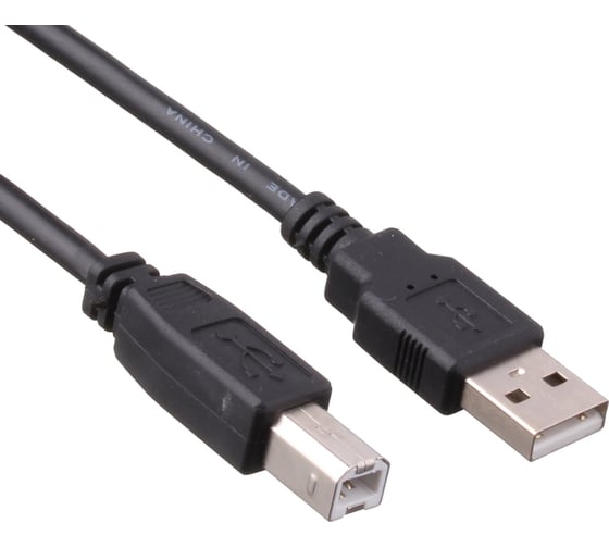 Кабель ExeGate USB 2.0 EX-CCF-USB2-AMBM-1.8 Am/Bm, 1,8м, 1 фильтр 259972