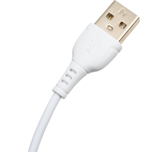 USB-кабель Borofone BX51 AM-microBM, 1 метр, 2.4А, пластик, белый 23752-BX51mW