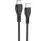 USB-кабель Borofone BX51 Type-C -Type-C, 1 метр, 3А, пластик, чёрный 23752-BX51tTBK 3