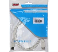 Кабель-удлинитель BURO Reversible USB A(m) USB A(f) 1.8м серый 359903