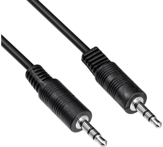 Кабель соединительный аудио BURO BAAC002-2 Jack 3.5 (m)/Jack 3.5 (m) 2м. черный 1518717