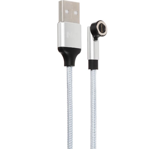 Кабель для зарядки NEW GALAXY NG магнитный поворотный 3 в 1, iP/Micro USB/Type-C, 1м, 2.4, тканевая оплетка 788-035