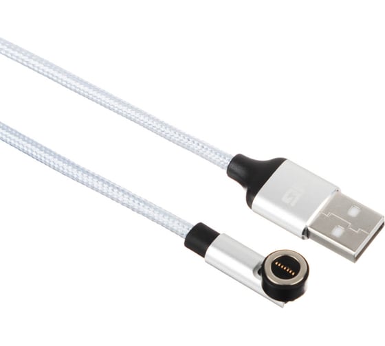 Кабель для зарядки NEW GALAXY NG магнитный поворотный 3 в 1, iP/Micro USB/Type-C, 1м, 2.4, тканевая оплетка 788-035