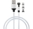 Кабель для зарядки NEW GALAXY NG магнитный поворотный 3 в 1, iP/Micro USB/Type-C, 1м, 2.4, тканевая оплетка 788-035 1