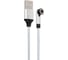 Кабель для зарядки NEW GALAXY NG магнитный поворотный 3 в 1, iP/Micro USB/Type-C, 1м, 2.4, тканевая оплетка 788-035 2