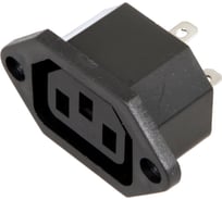 Сетевое гнездо REXANT 3 pin 10А на корпус 25 шт 11-0002