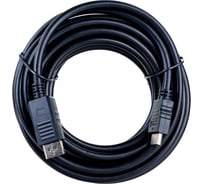 Кабель DisplayPort-HDMI Cablexpert 5м 20M/19M черный экран пакет CC-DP-HDMI-5M 16206385