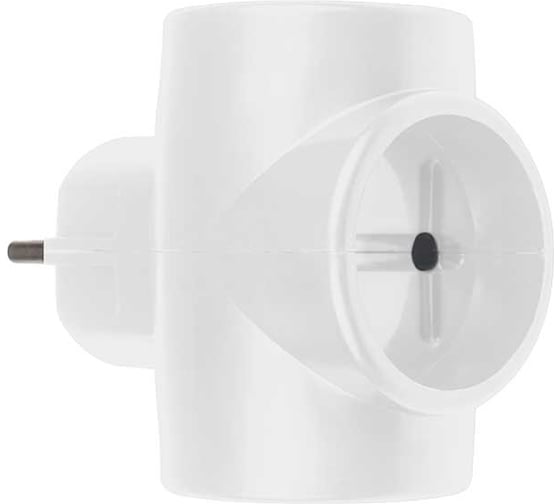 Разветвитель ФАZА FAP-3-wh 10А, 2,3кВт тройник, белый 5053380