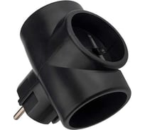 Разветвитель ФАZА FAP-3-bk 10А, 2,3кВт тройник, черный 5053366