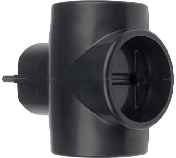 Разветвитель ФАZА FAP-3-bk 10А, 2,3кВт тройник, черный 5053366