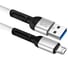 USB-кабель DEFENDER F167 Micro, white, 1м, 2.4А, ткань, пакет 87105WHI 3