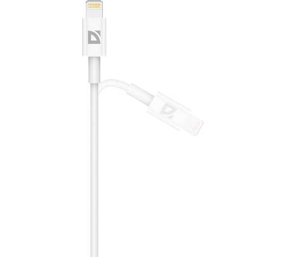 USB-кабель DEFENDER F182 TypeC-Lightning 2м, 20Вт, PD, TPE, белый, пакет 87539