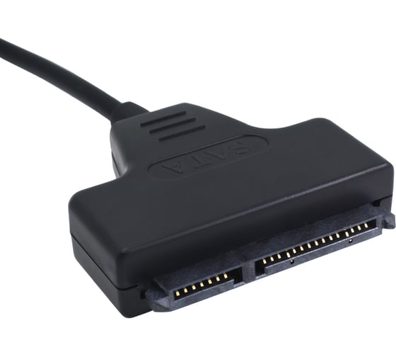 Адаптер PALMEXX ADP009 USB2.0(m)-SATA(m), разъём для доп.питания, 0.3м, чёрный PX/CBL-USB20-SATA