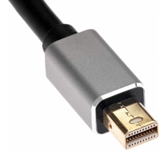 Кабель-переходник Telecom, Mini DisplayPort M - HDMI F+VGA F 4K@30Hz Alum Grey TA6080