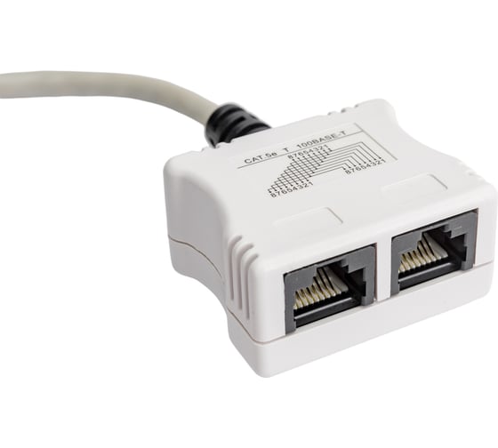 Разветвитель Hyperline SPL-BRIDGE RJ-45 4Prр.USOC -&gt; 2 x 4Pr.USOC 34553