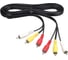 Шнур CADENA 1.2м, 3RCA–3RCA 1