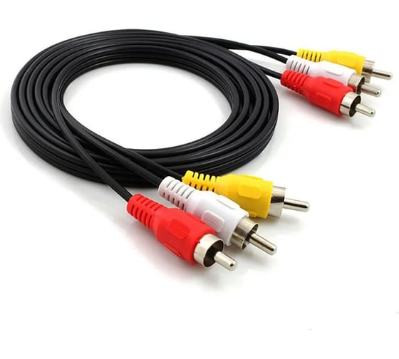 Соединительный шнур CADENA 3RCA – 3RCA, 3м 1