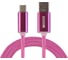 Кабель-переходник Wiiix светящийся USB-USB Type-C розовый 1m CBL710-UTC-10PK 1