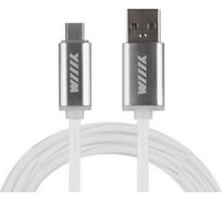 Кабель-переходник Wiiix светящийся USB-USB Type-C белый 1m CBL710-UTC-10W