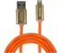 Кабель-переходник Wiiix светящийся USB-микроUSB оранжевый 1m CBL750-UMU-10OG 1