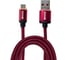 Data-кабель Wiiix USB-Type C красный эко-кожа 1м CB810-2A-UTC-LR-10R 1