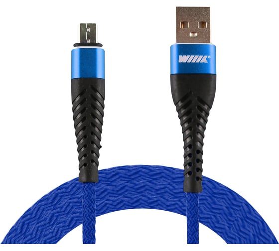 Data-кабель Wiiix микро-USB синий 1м CB725-UMU-10BU 1