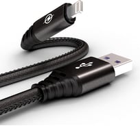 Data-кабель Wiiix Lightning черный 1м CB350-U8-10B