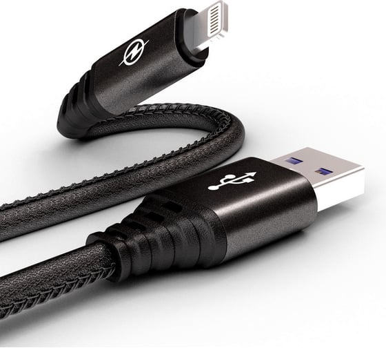 Data-кабель Wiiix Lightning черный 1м CB350-U8-10B 1