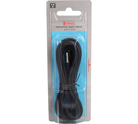 Удлинитель аудио кабеля mobiledata Jack 3.5 mm, 1.8 м, AUX-E-GS-1.8