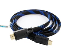 Кабель mobiledata HDMI-HDMI v2.0B, HDR плоский, в нейлоновой оплетке, 3.0 м, HDMI-HDR-FN-3.0