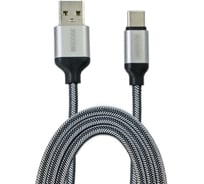Кабель-переходник Wiiix USB-Type-C Silver, 1 m CB110-UTC-15S