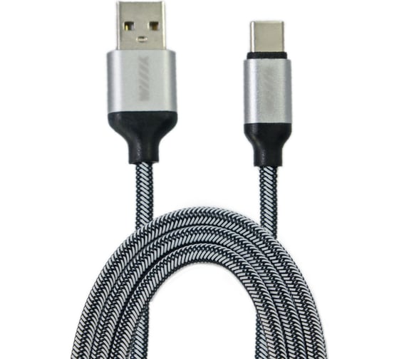 Кабель-переходник Wiiix USB-Type-C Silver, 1 m CB110-UTC-15S