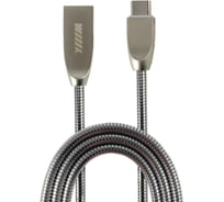 Кабель-переходник USB-Type C Wiiix черный цинк 1м CB850-UTC-Z-10B