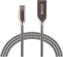 Кабель-переходник USB-Type C Wiiix серебряный цинк 1м CB850-UTC-Z-10S
