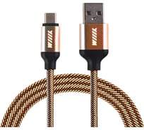 Кабель-переходник Wiiix USB-Type-C золотой 1 м CB110-UTC-15G