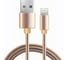 Кабель-переходник USB-Lightning Wiiix бронзовый алюминий 1м CB850-U8-AL-10BR 1