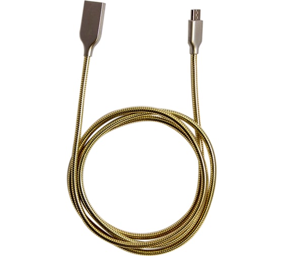 Кабель-переходник микро-USB Wiiix бронзовый цинк 1м CB850-UMU-Z-10BR 1