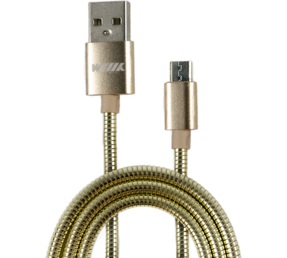 Кабель-переходник микро-USB Wiiix бронзовый алюминий 1м CB850-UMU-AL-10BR 1