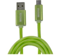 Кабель-переходник микро-USB Wiiix зеленый 120см CB120-UMU-10GN