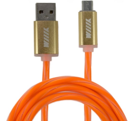 Кабель-переходник микро-USB Wiiix оранжевый 1м CB150-UMU-10OG 1