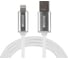 Кабель-переходник Wiiix светящийся USB-8pin белый 1м CBL710-U8-10W 1