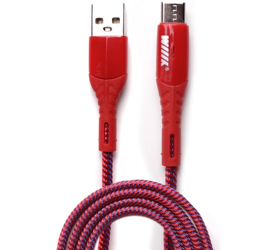 Кабель Type-C Wiiix красный CB-716-TC/1.0/-R 1