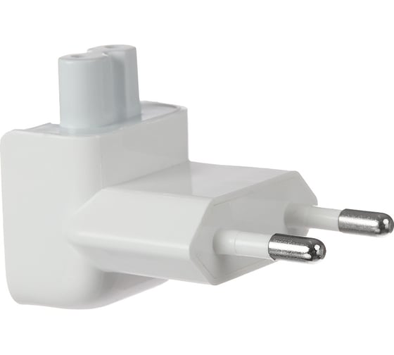 Переходник на евровилку idealim для блоков питания macbook и ipad Mac-Adapter-white 1