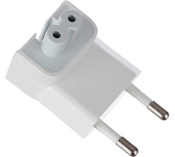Переходник на евровилку idealim для блоков питания macbook и ipad Mac-Adapter-white