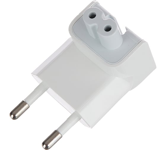 Переходник на евровилку idealim для блоков питания macbook и ipad Mac-Adapter-white
