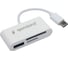 Картридер Gembird Type-C (2.0) 3в1: SD, TF (MicroSD), USB2.0, кабель 10см, белый, FD2-MSD-2 1