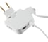 Поворотный тройник разветвитель для розетки idealim с USB и TypeC white USB + TypeC 2