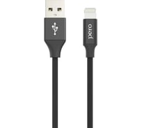 Дата-кабель PERO DC-02 8-pin Lightning, 2А, 1м, черный PRDC-028P1MB