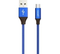 Дата-кабель PERO DC-02 micro-USB, 2А, 1м, синий PRDC-02MU1MBL
